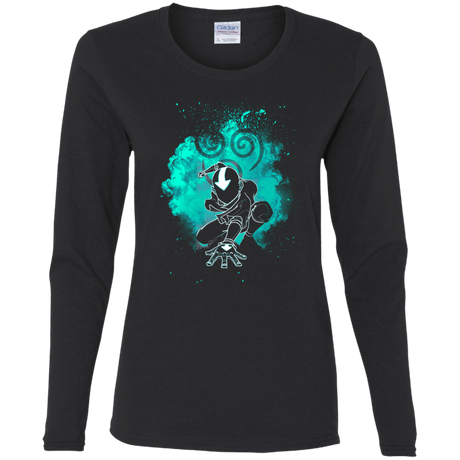 T-Shirts Black / S Air Bender Soul Women's Long Sleeve T-Shirt