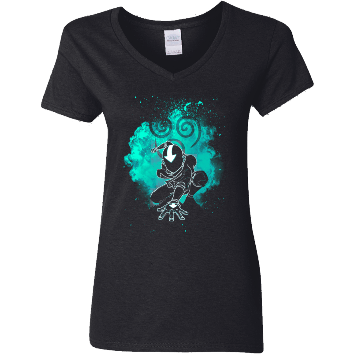 T-Shirts Black / S Air Bender Soul Women's V-Neck T-Shirt