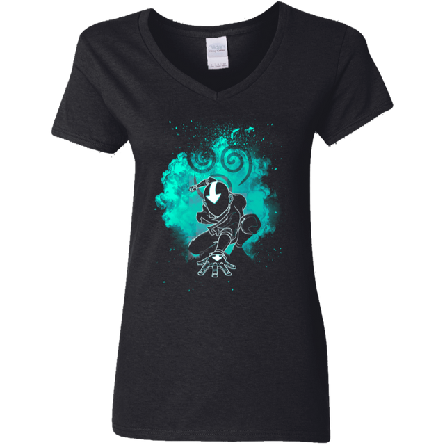 T-Shirts Black / S Air Bender Soul Women's V-Neck T-Shirt