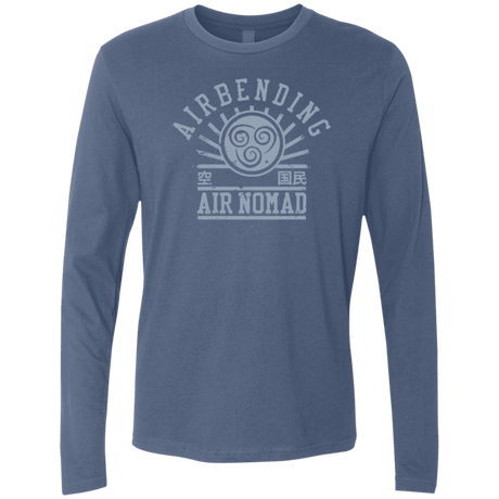 T-Shirts Indigo / Small air bending v2 Men's Premium Long Sleeve