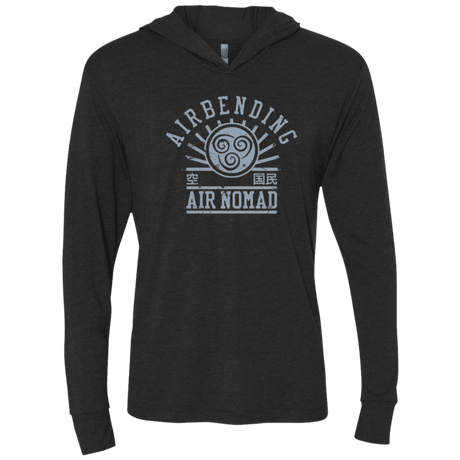 T-Shirts Vintage Black / X-Small air bending v2 Triblend Long Sleeve Hoodie Tee
