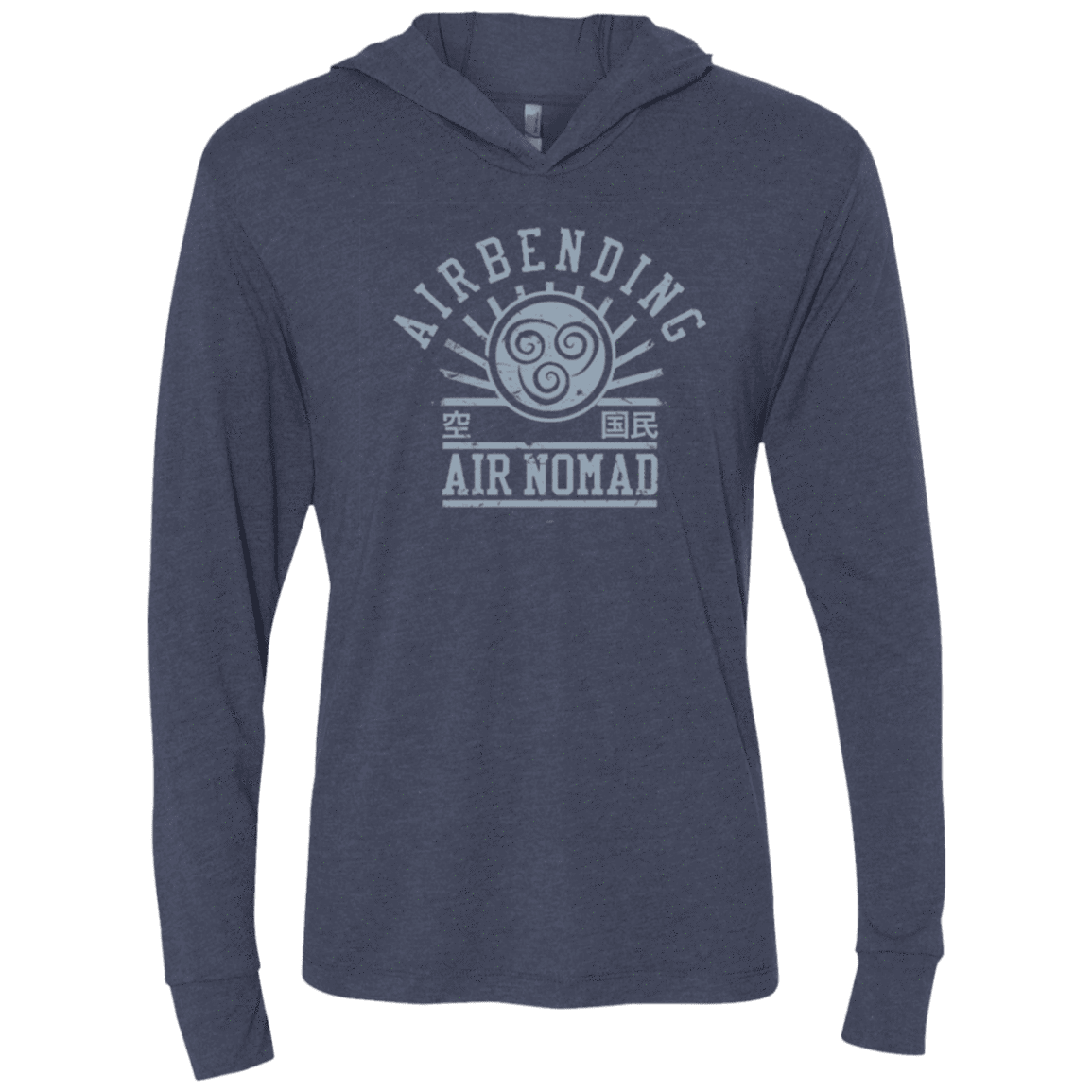 T-Shirts Vintage Navy / X-Small air bending v2 Triblend Long Sleeve Hoodie Tee