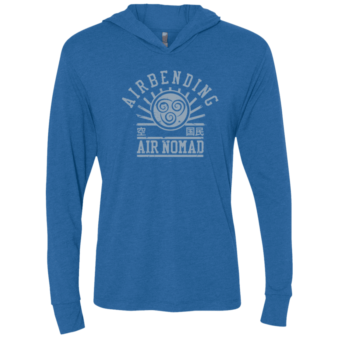 T-Shirts Vintage Royal / X-Small air bending v2 Triblend Long Sleeve Hoodie Tee