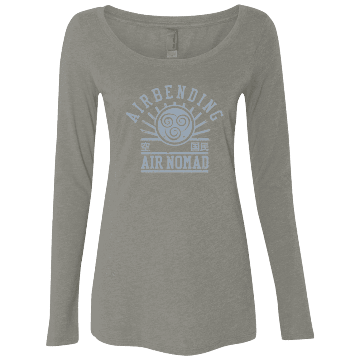 T-Shirts Venetian Grey / Small air bending v2 Women's Triblend Long Sleeve Shirt