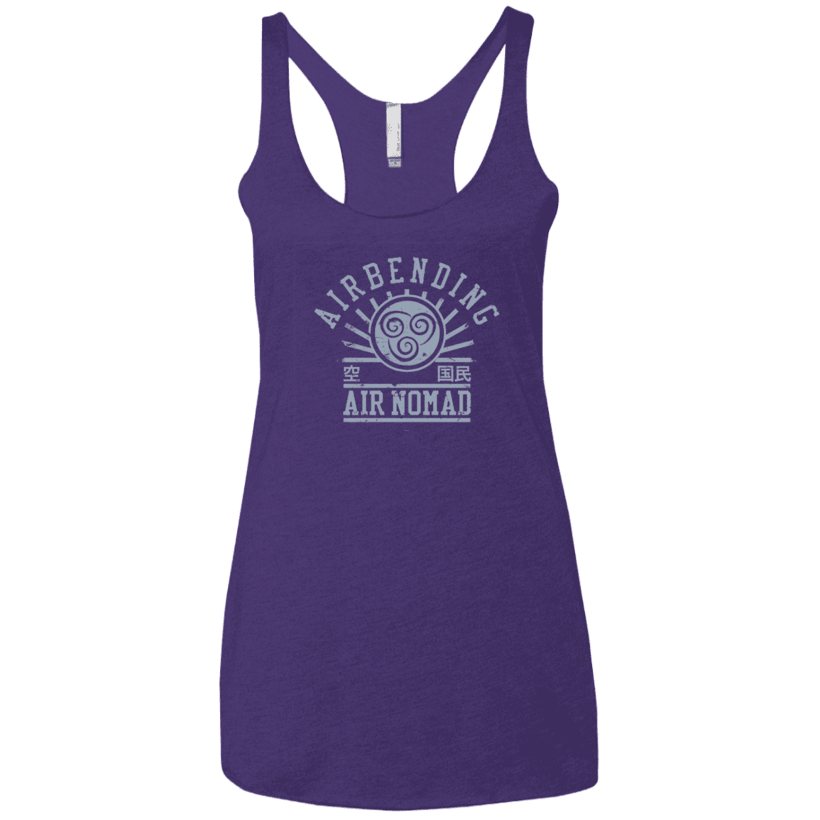 T-Shirts Purple / X-Small air bending v2 Women's Triblend Racerback Tank