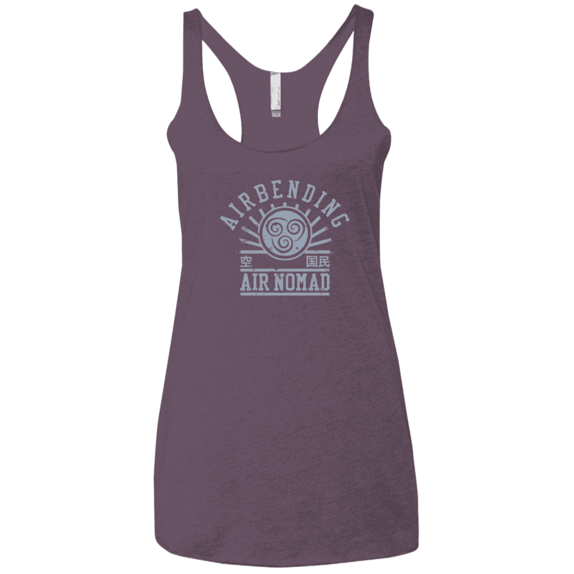 T-Shirts Vintage Purple / X-Small air bending v2 Women's Triblend Racerback Tank