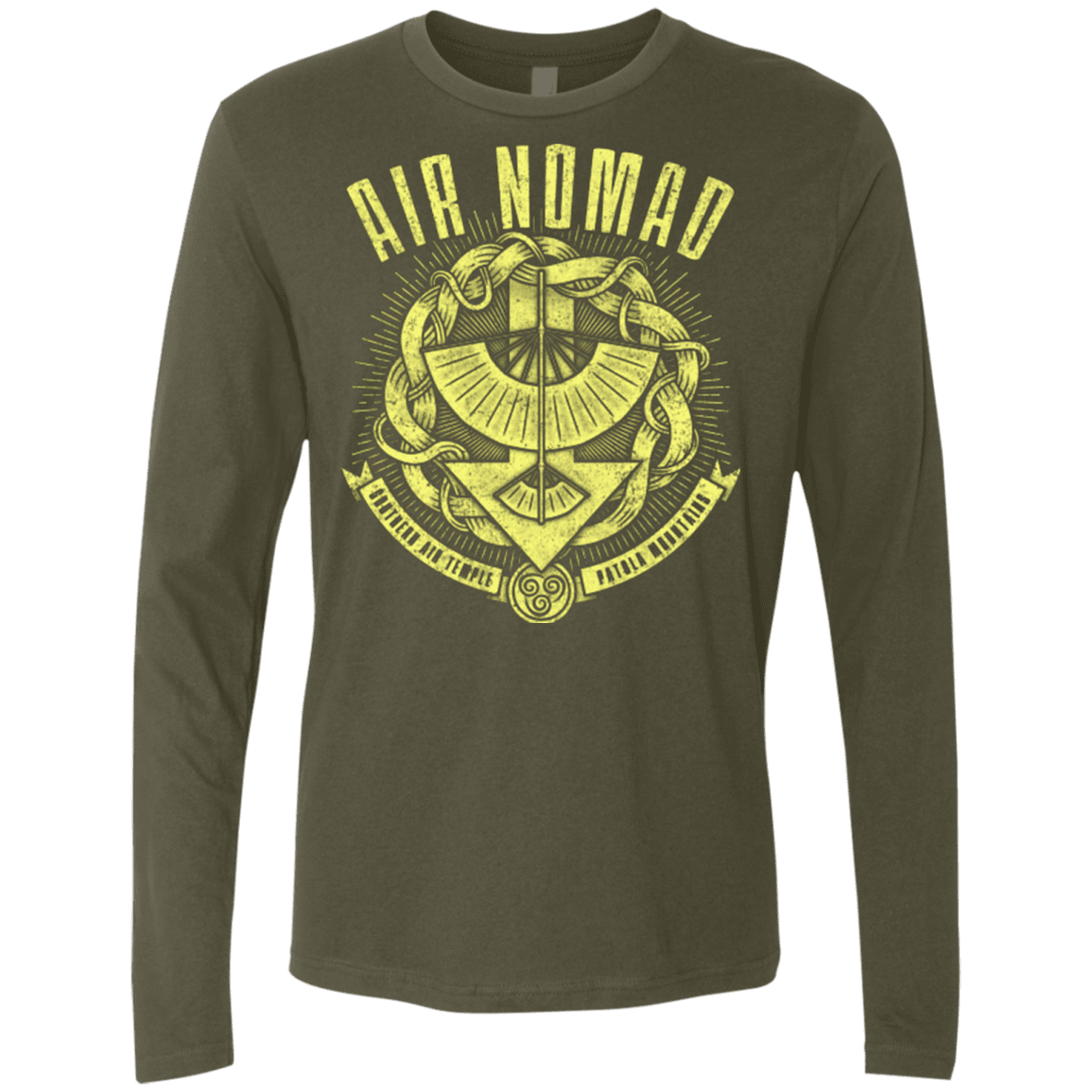 T-Shirts Military Green / Small Air is Peaceful Men's Premium Long Sleeve