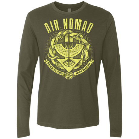 T-Shirts Military Green / Small Air is Peaceful Men's Premium Long Sleeve