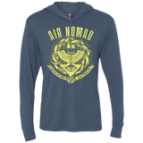 T-Shirts Indigo / X-Small Air is Peaceful Triblend Long Sleeve Hoodie Tee