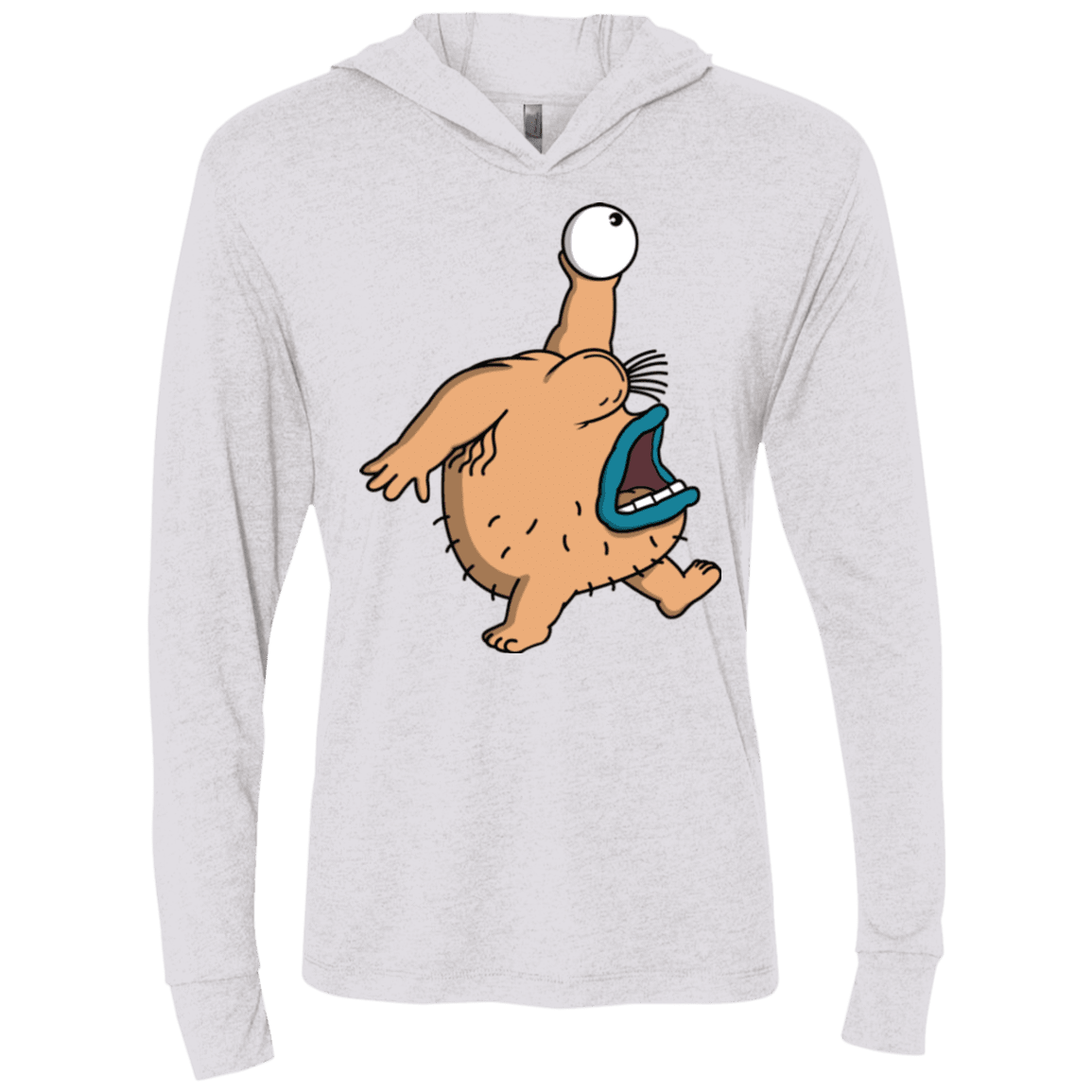 T-Shirts Heather White / X-Small Air Krumm Triblend Long Sleeve Hoodie Tee