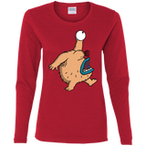 T-Shirts Red / S Air Krumm Women's Long Sleeve T-Shirt