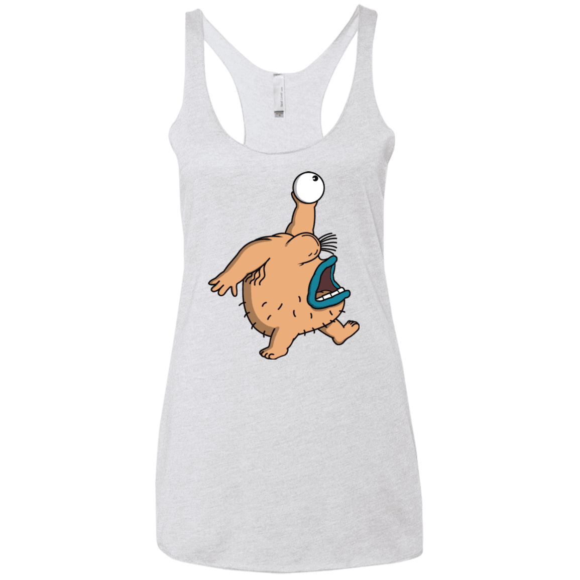 T-Shirts Heather White / X-Small Air Krumm Women's Triblend Racerback Tank
