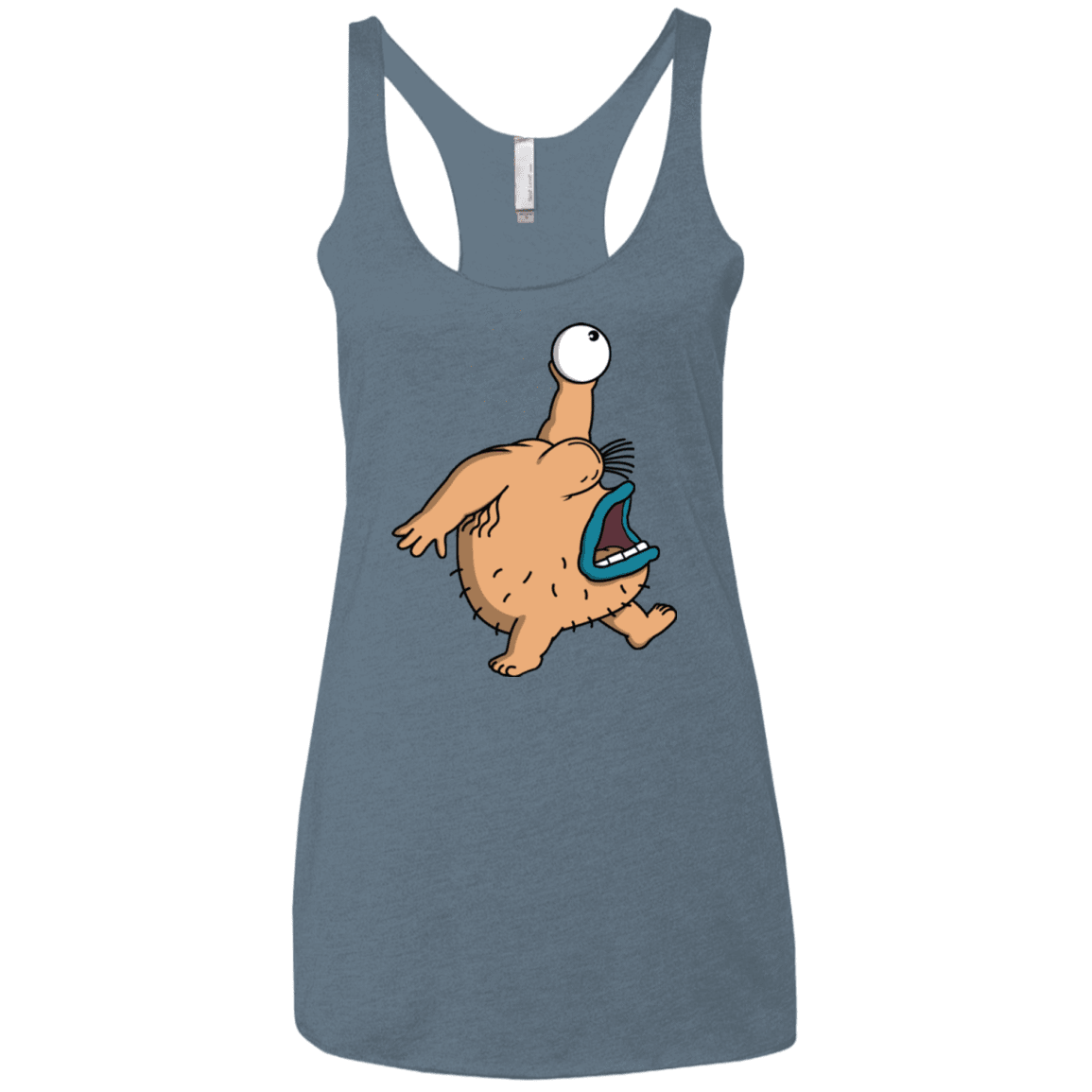 T-Shirts Indigo / X-Small Air Krumm Women's Triblend Racerback Tank