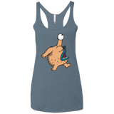 T-Shirts Indigo / X-Small Air Krumm Women's Triblend Racerback Tank