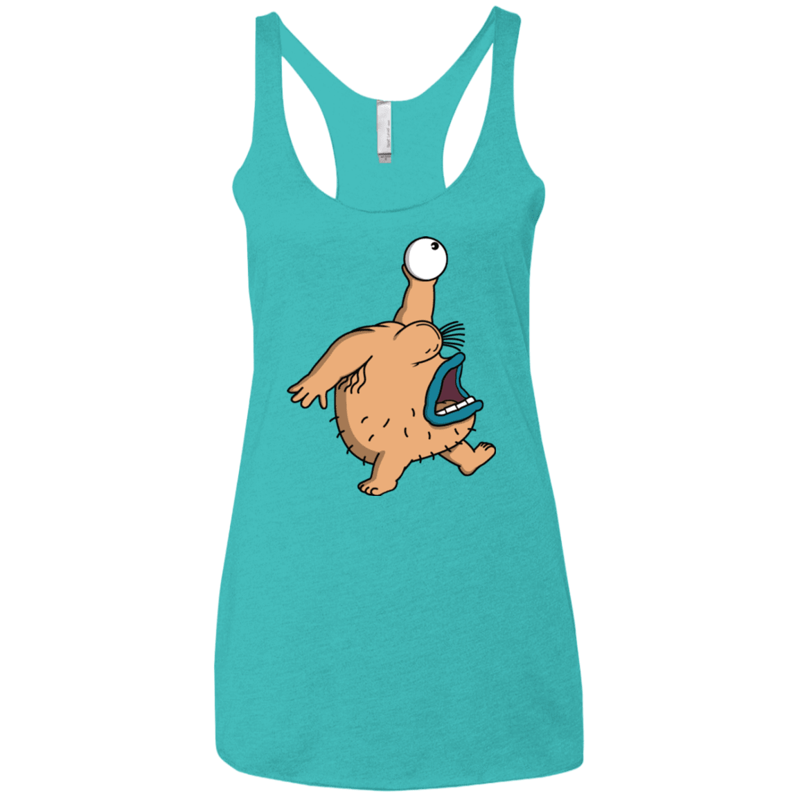 T-Shirts Tahiti Blue / X-Small Air Krumm Women's Triblend Racerback Tank