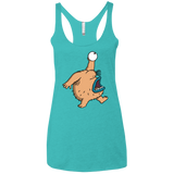 T-Shirts Tahiti Blue / X-Small Air Krumm Women's Triblend Racerback Tank