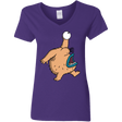 T-Shirts Purple / S Air Krumm Women's V-Neck T-Shirt