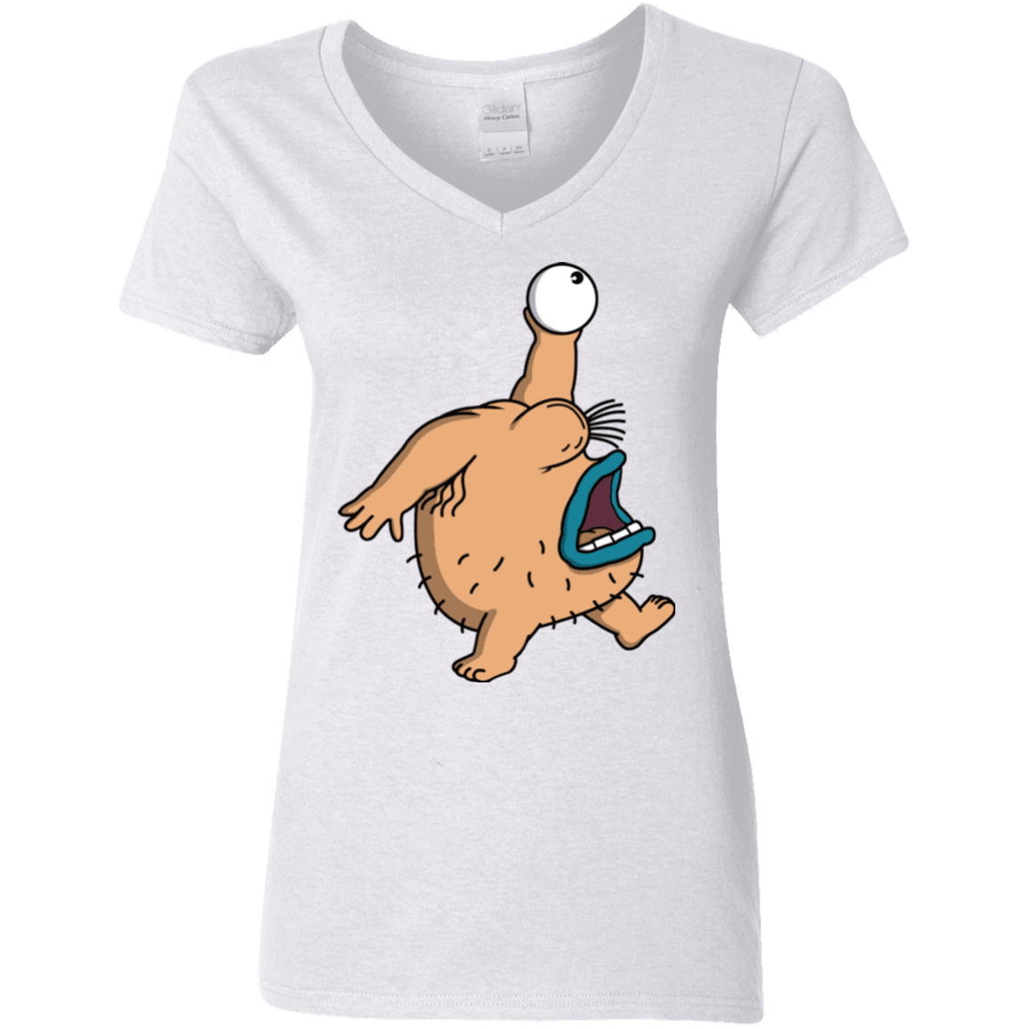 T-Shirts White / S Air Krumm Women's V-Neck T-Shirt