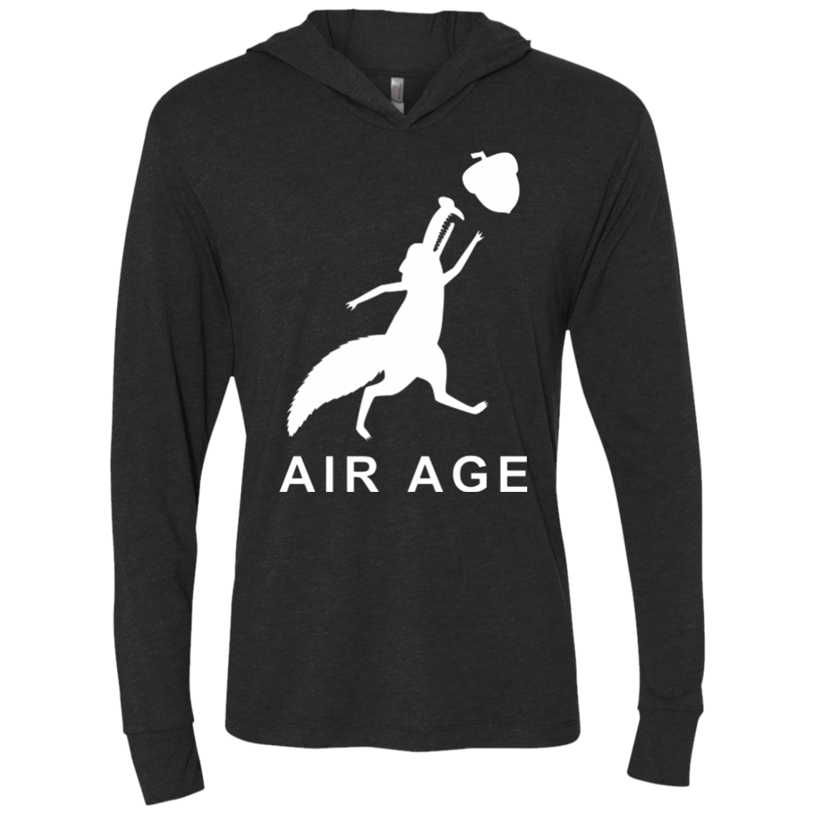 T-Shirts Vintage Black / X-Small Air Nut Triblend Long Sleeve Hoodie Tee