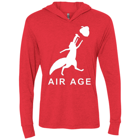 T-Shirts Vintage Red / X-Small Air Nut Triblend Long Sleeve Hoodie Tee