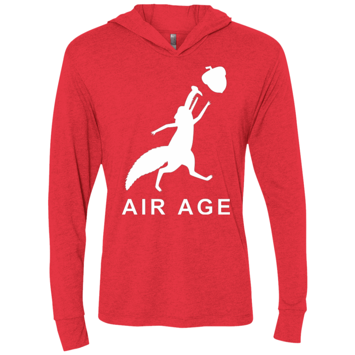 T-Shirts Vintage Red / X-Small Air Nut Triblend Long Sleeve Hoodie Tee