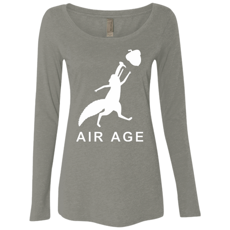 T-Shirts Venetian Grey / Small Air Nut Women's Triblend Long Sleeve Shirt
