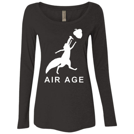 T-Shirts Vintage Black / Small Air Nut Women's Triblend Long Sleeve Shirt