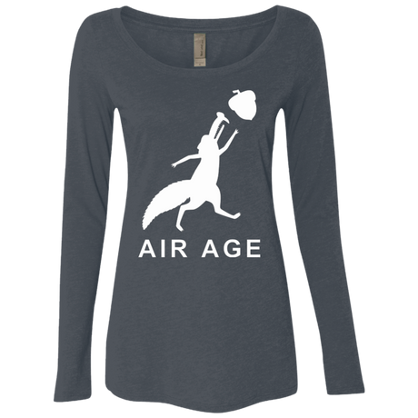 T-Shirts Vintage Navy / Small Air Nut Women's Triblend Long Sleeve Shirt
