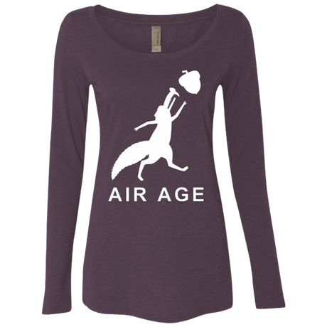 T-Shirts Vintage Purple / Small Air Nut Women's Triblend Long Sleeve Shirt