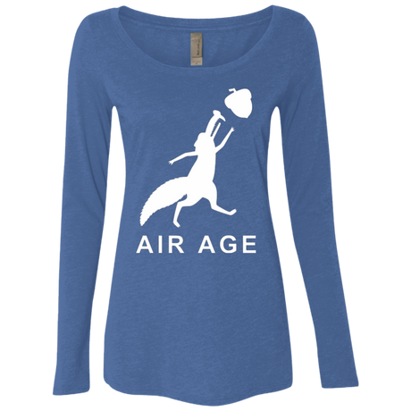 T-Shirts Vintage Royal / Small Air Nut Women's Triblend Long Sleeve Shirt