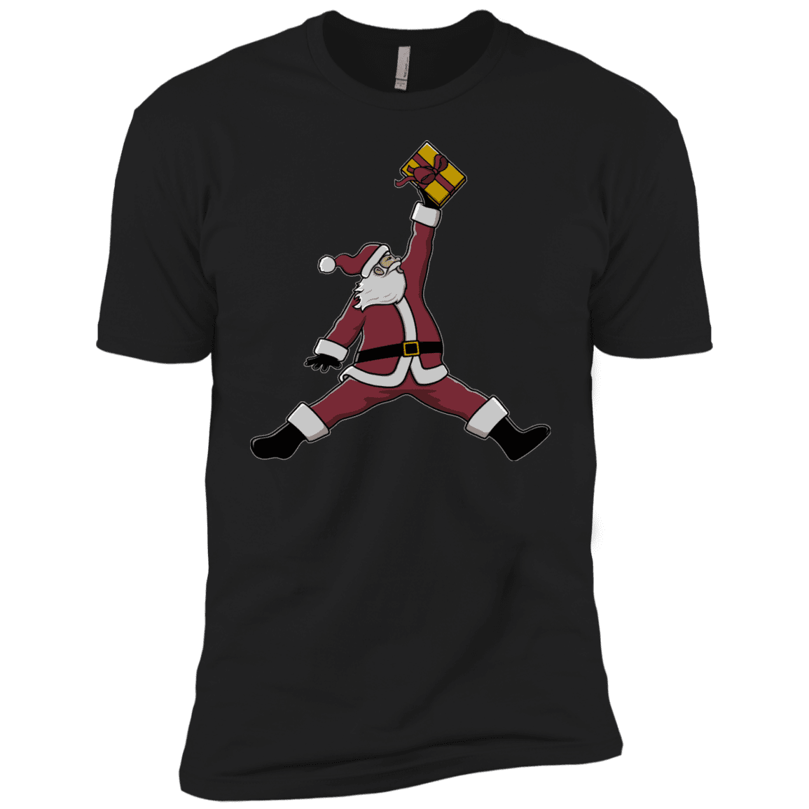 T-Shirts Black / YXS Air Santa Boys Premium T-Shirt