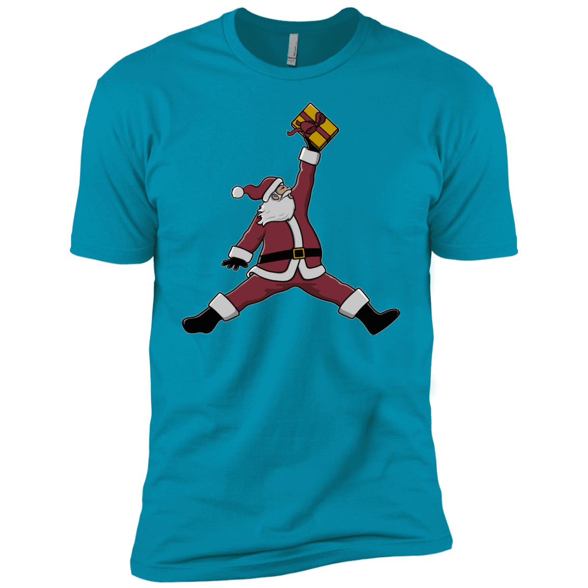 T-Shirts Turquoise / YXS Air Santa Boys Premium T-Shirt