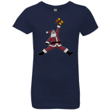 T-Shirts Midnight Navy / YXS Air Santa Girls Premium T-Shirt