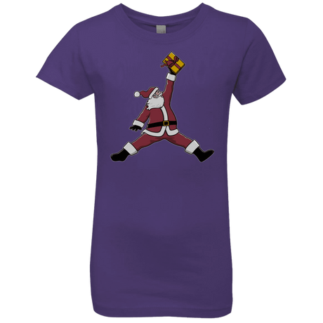 T-Shirts Purple Rush / YXS Air Santa Girls Premium T-Shirt