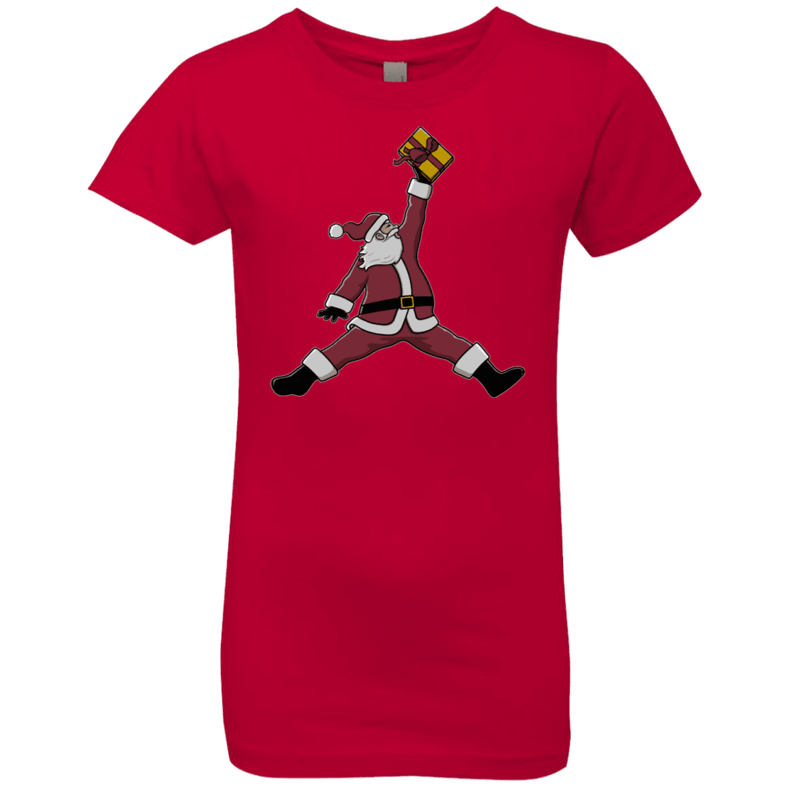T-Shirts Red / YXS Air Santa Girls Premium T-Shirt