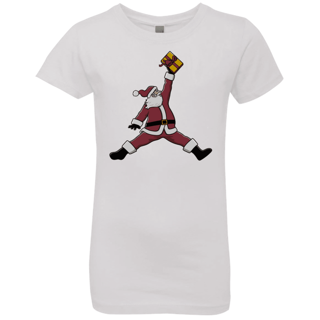 T-Shirts White / YXS Air Santa Girls Premium T-Shirt
