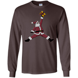 T-Shirts Dark Chocolate / S Air Santa Men's Long Sleeve T-Shirt
