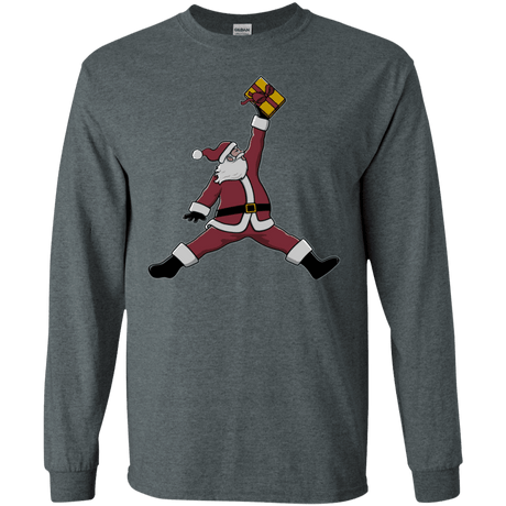 T-Shirts Dark Heather / S Air Santa Men's Long Sleeve T-Shirt