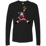 T-Shirts Black / S Air Santa Men's Premium Long Sleeve