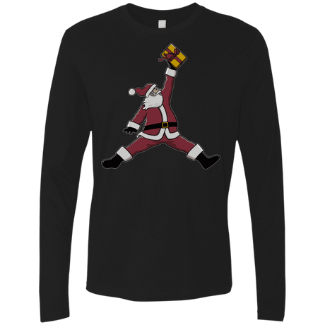 T-Shirts Black / S Air Santa Men's Premium Long Sleeve