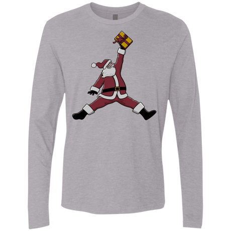 T-Shirts Heather Grey / S Air Santa Men's Premium Long Sleeve