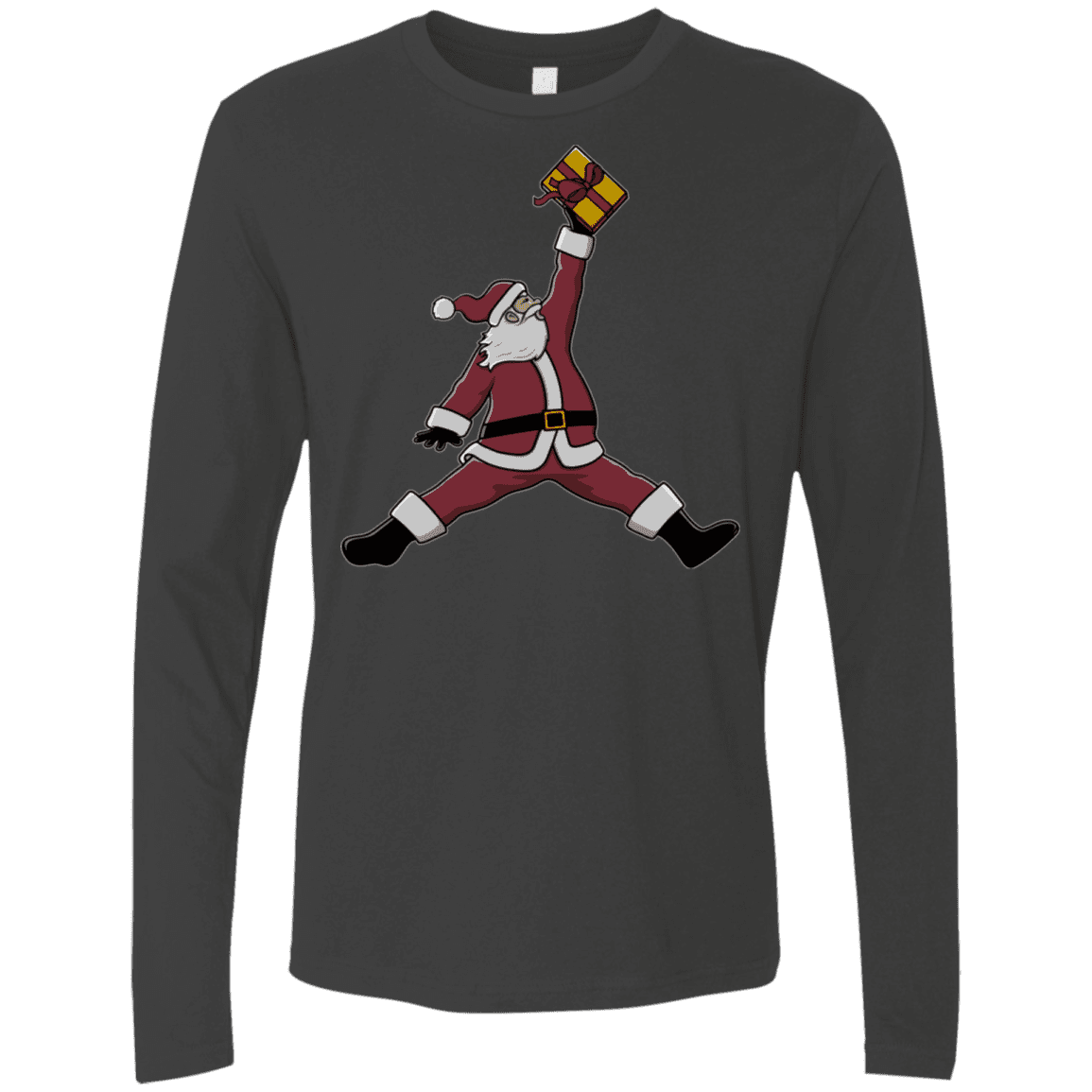T-Shirts Heavy Metal / S Air Santa Men's Premium Long Sleeve