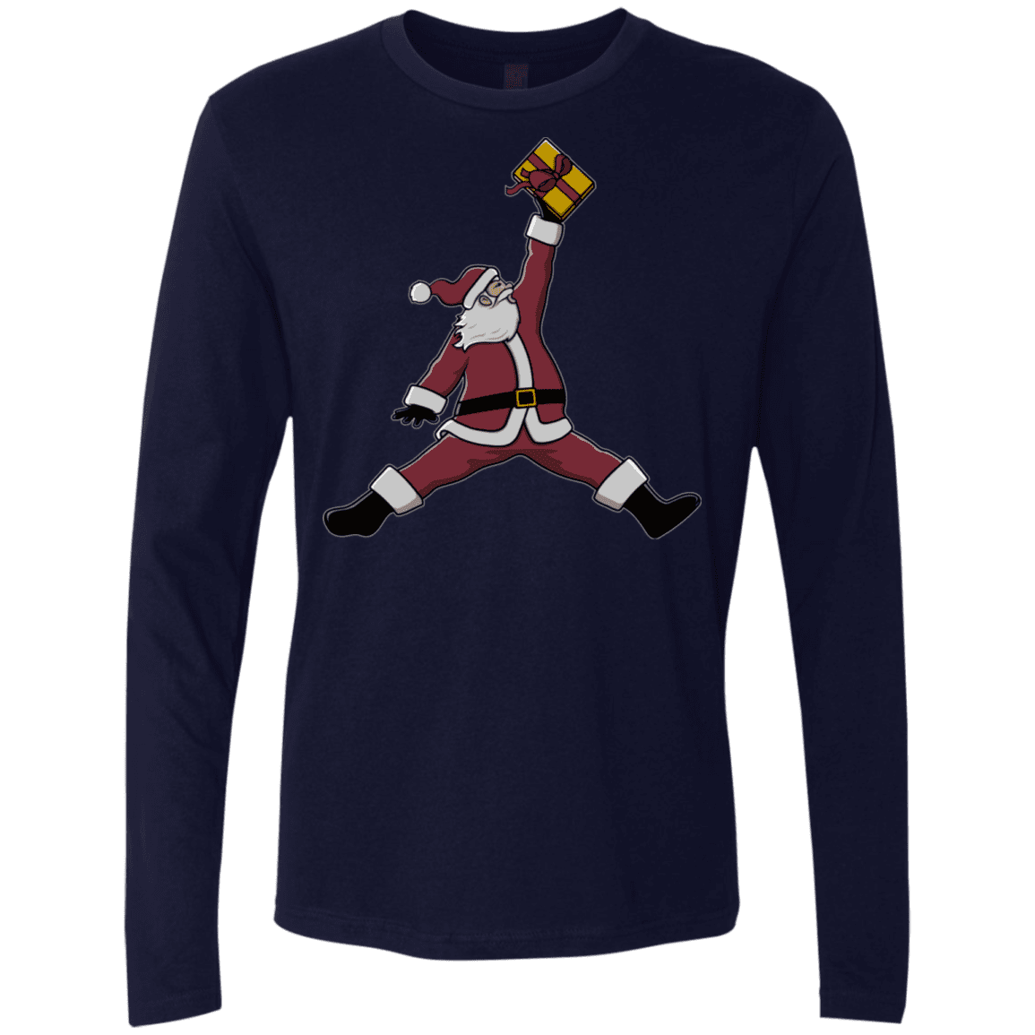 T-Shirts Midnight Navy / S Air Santa Men's Premium Long Sleeve