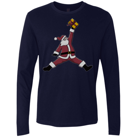 T-Shirts Midnight Navy / S Air Santa Men's Premium Long Sleeve