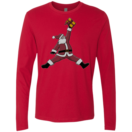 T-Shirts Red / S Air Santa Men's Premium Long Sleeve