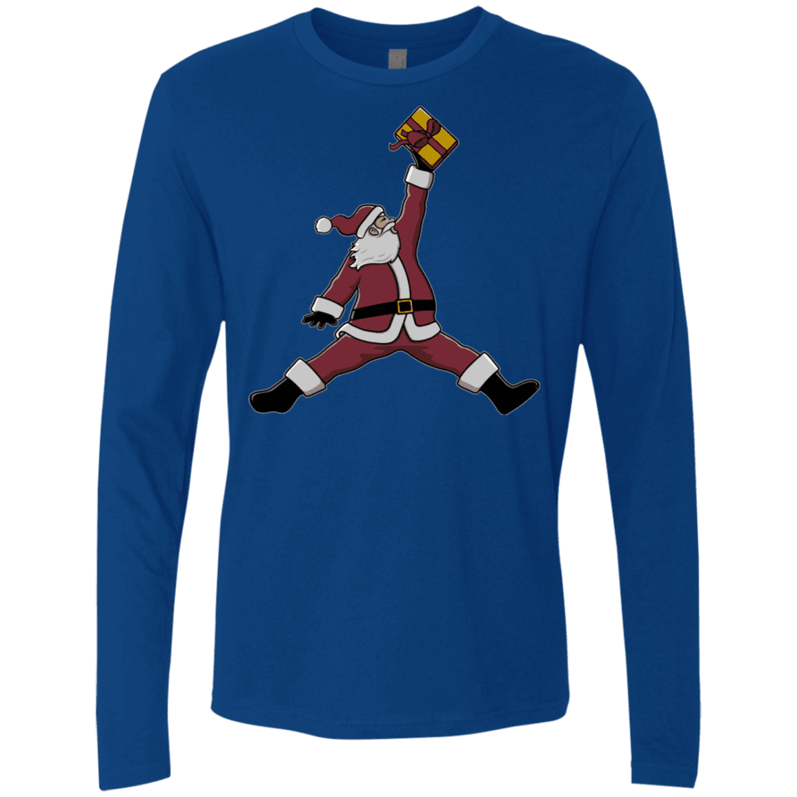 T-Shirts Royal / S Air Santa Men's Premium Long Sleeve