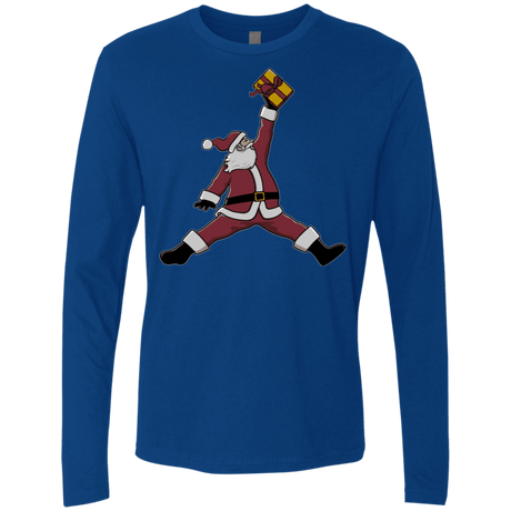T-Shirts Royal / S Air Santa Men's Premium Long Sleeve