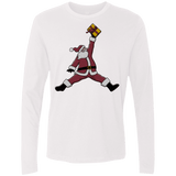 T-Shirts White / S Air Santa Men's Premium Long Sleeve