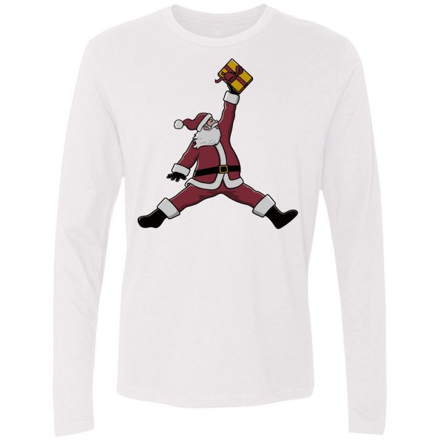T-Shirts White / S Air Santa Men's Premium Long Sleeve