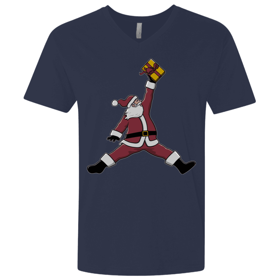 T-Shirts Midnight Navy / X-Small Air Santa Men's Premium V-Neck